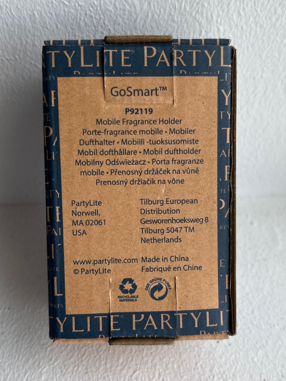 PartyLite GoSmart Mobile Fragrance Holder P92119 - Brand New in Box